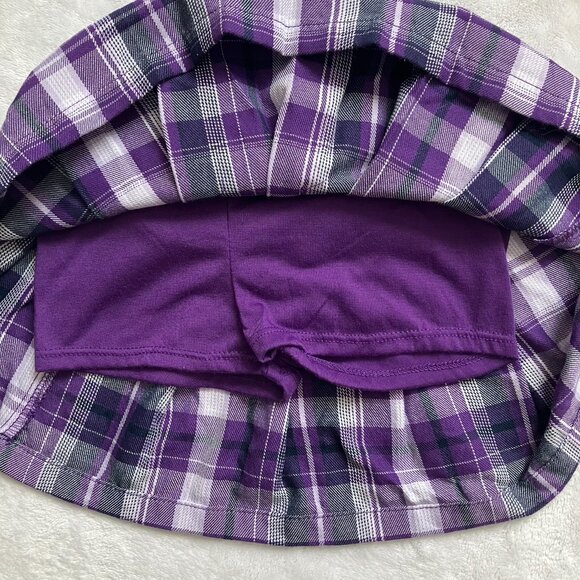 Garanimals Plaid Pleated Skort 18M | Purple Casual VGUC Toddler Skirt Shorts - Picture 7 of 14